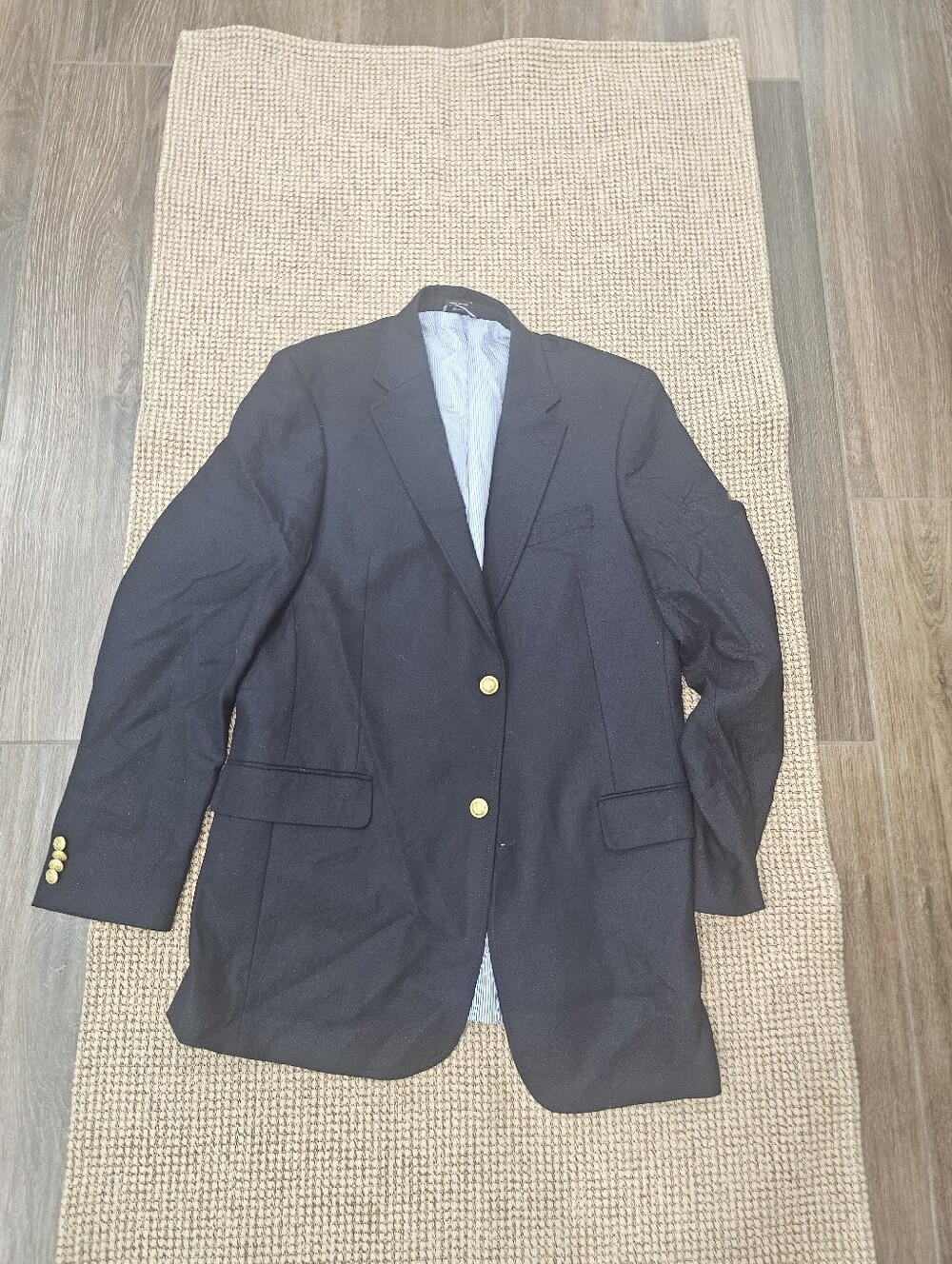 TOMMY HILFIGER NAVY BLUE MEN'S JACKET SZ 42L
